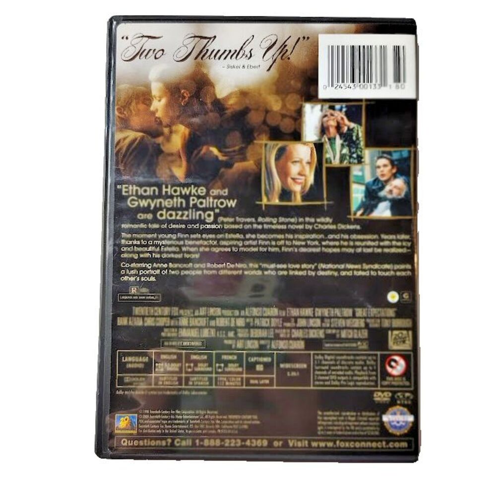 Great Expectations Drama Romance DVD Movie 1998 R Ethan Hawke & Gwyneth Paltrow - Picture 2 of 3